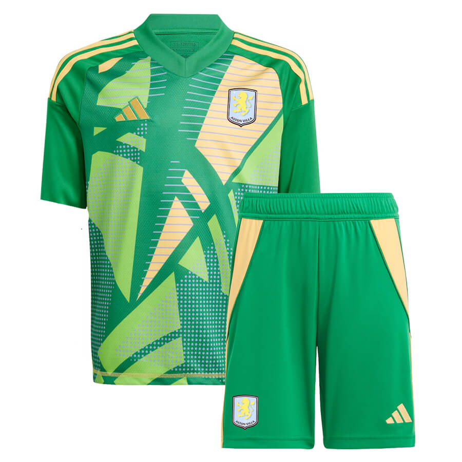 Aston-Villa-Green-Kids-Goalkeeper-Football-Kit-24-25